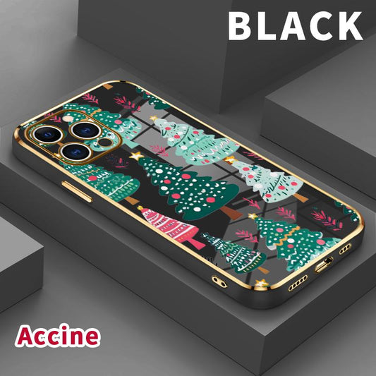 Soft TPU Case for Iphone  Christmas Tree Reverie Pattern